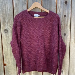 Time & Tru Cable Knit Sweater sz XXL